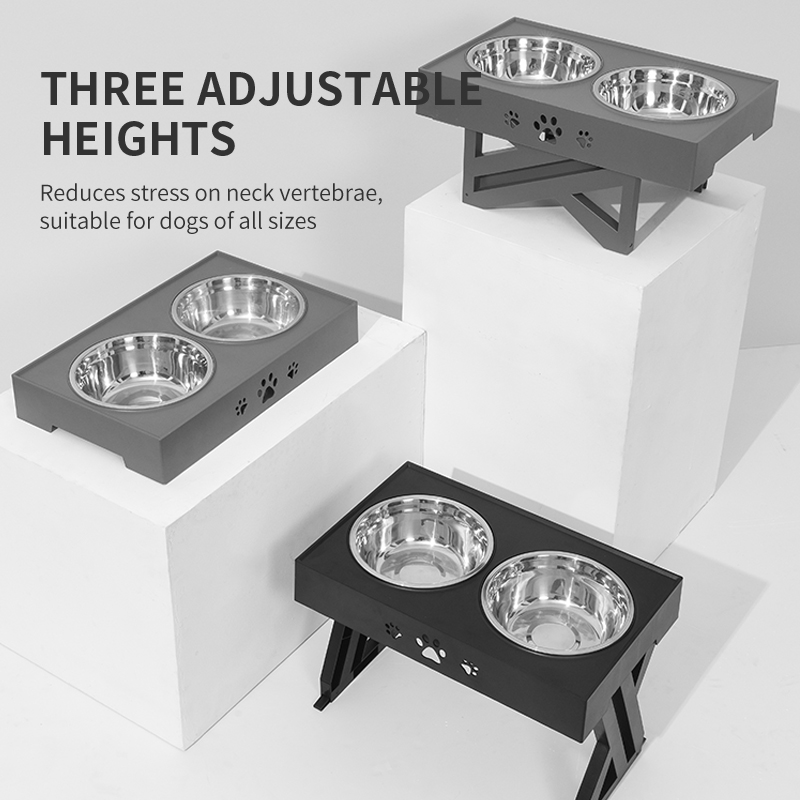 Elevated Dog Bowls 3 Adjustabl - đánh giá và giá Royal Canin Food Medium